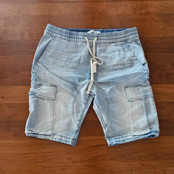 PACSUN DENIM CARGO SHORTS MENS L - Picture 1 of 3